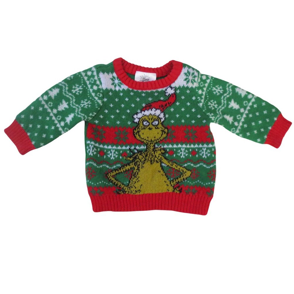 The Grinch Christmas Sweater Size 0-3 months